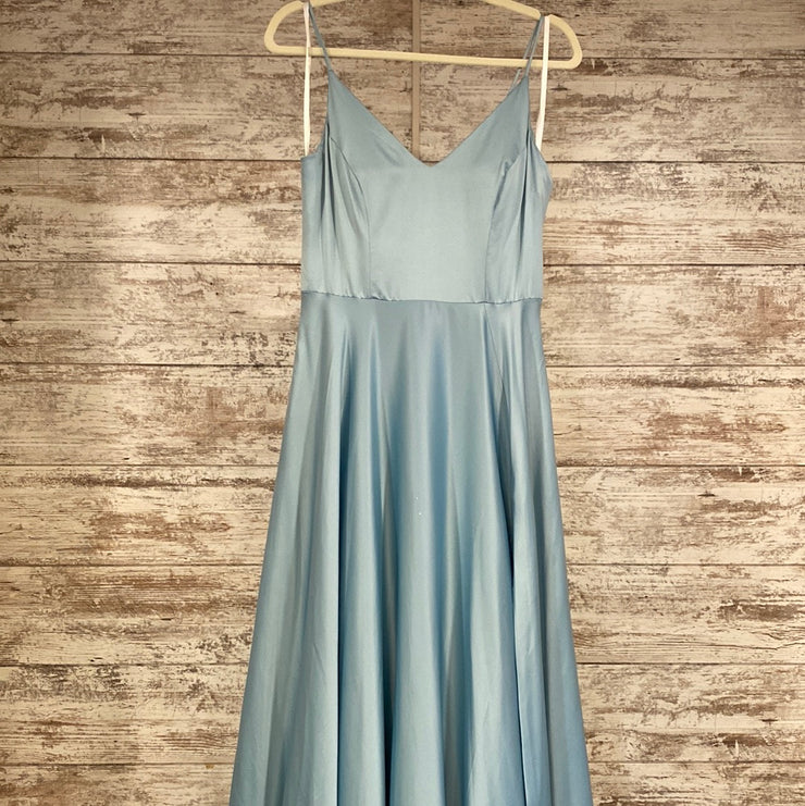 BLUE A LINE GOWN (NEW)