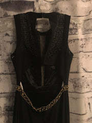 BLACK LONG EVENING GOWN (NEW)