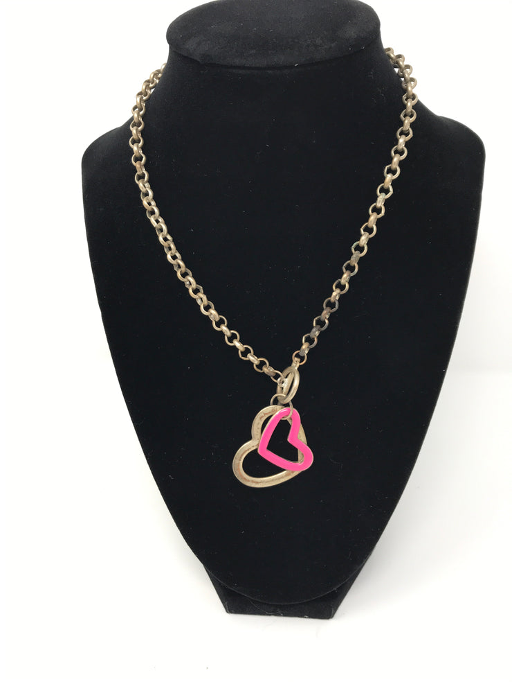 PINK HEART NECKLACE