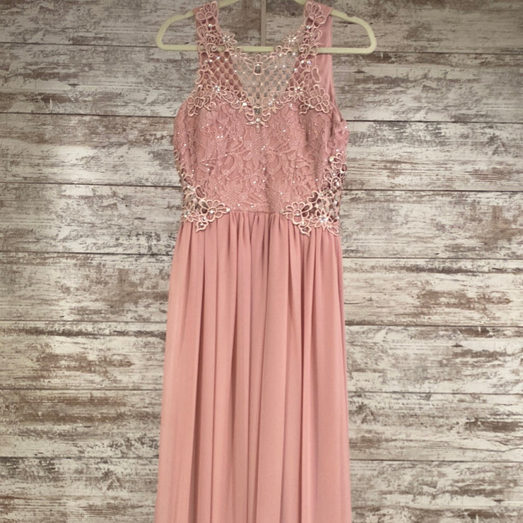 PINK LONG EVENING GOWN