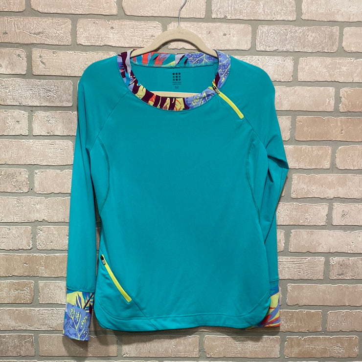 GREEN LONG SLEEVE TOP
