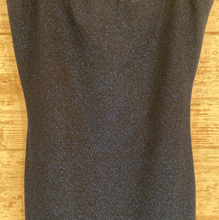 BLUE/BLACK SPARKLY SHORT DRESS