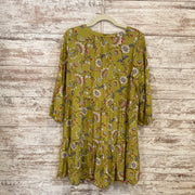 GREEN/FLORAL SHORT DRESS