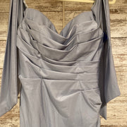 BLUE LONG EVENING GOWN