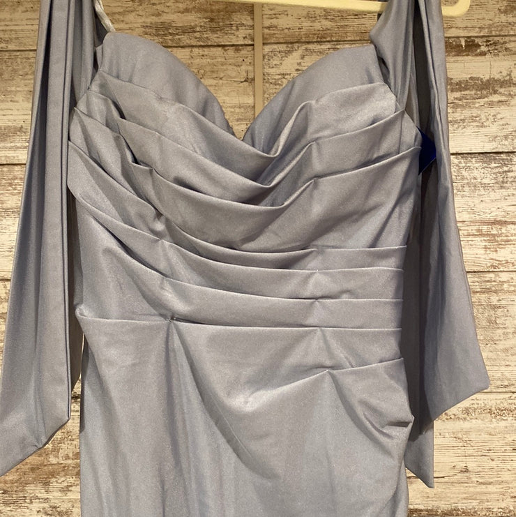 BLUE LONG EVENING GOWN