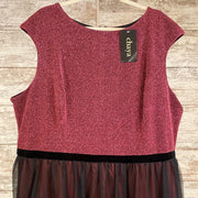 BLACK/PINK A LINE GOWN (NEW)