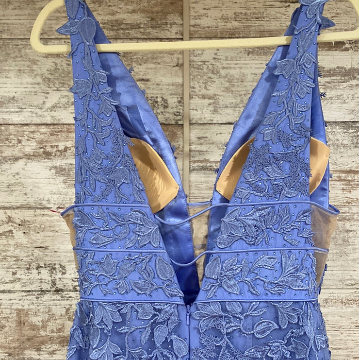 PURPLE/FLORAL MERMAID GOWN