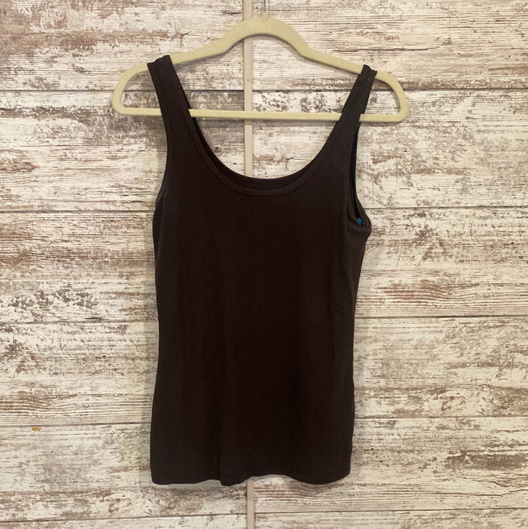 BROWN SLEEVELESS TOP