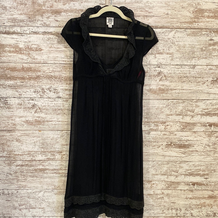BLACK SILK DRESS