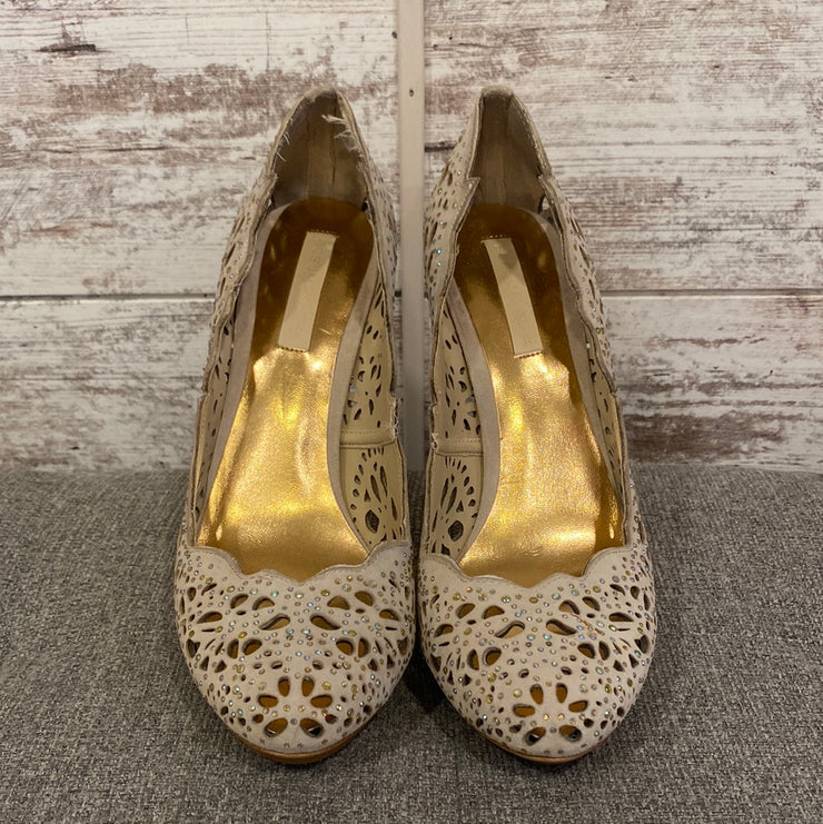 TAN/GOLD HEELS (NEW)