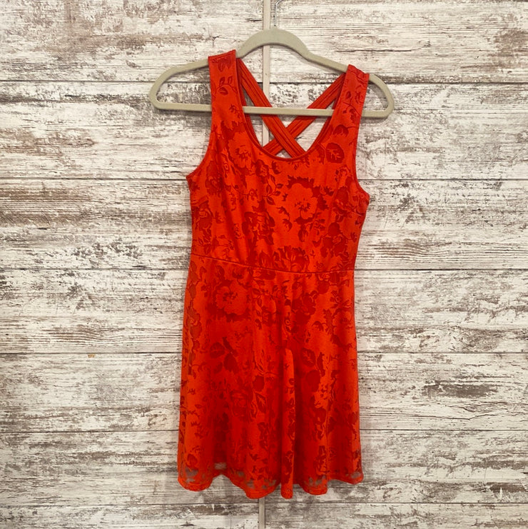 RED LACE SHORT DRESS