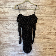 BLACK SPARKLY SHORT DRESS-NEW