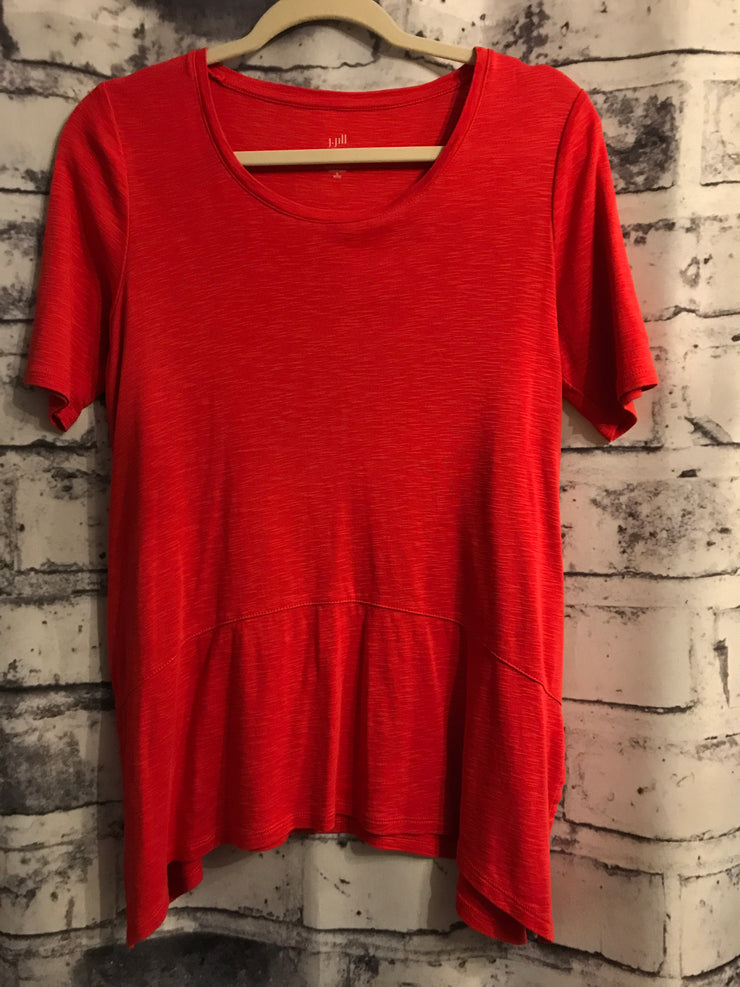 RED SHORT SLEEVE TOP