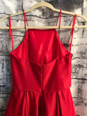 RED A LINE GOWN