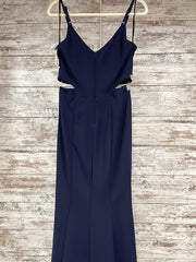 NAVY LONG EVENING GOWN