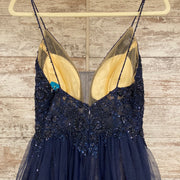 NAVY PRINCESS GOWN