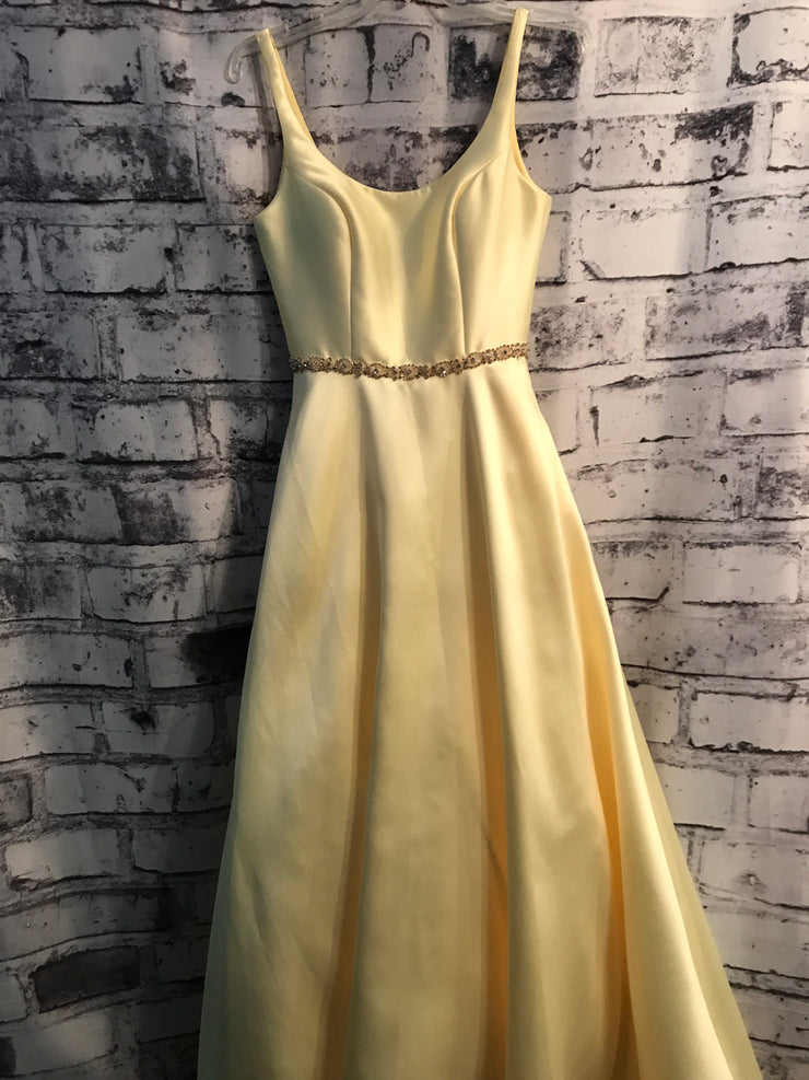 YELLOW A LINE PRINCESS GOWN