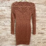 DUSTY ROSE LACE SHORT DRESS