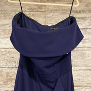 NAVY LONG EVENING GOWN