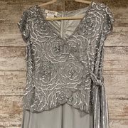 GRAY LONG EVENING GOWN