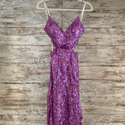 PURPLE SPARKLY LONG DRESS