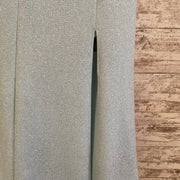 GREEN SPARKLY LONG DRESS