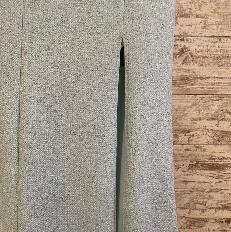 GREEN SPARKLY LONG DRESS