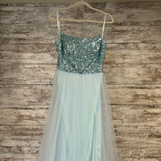 BLUE A LINE GOWN (NEW)