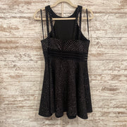 BLACK SPARKLY SHORT DRESS