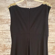 BLACK/GOLD LONG EVENING GOWN