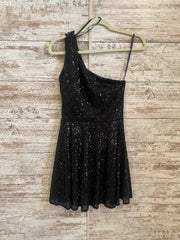 BLACK SPARKLY SHORT DRESS -NEW