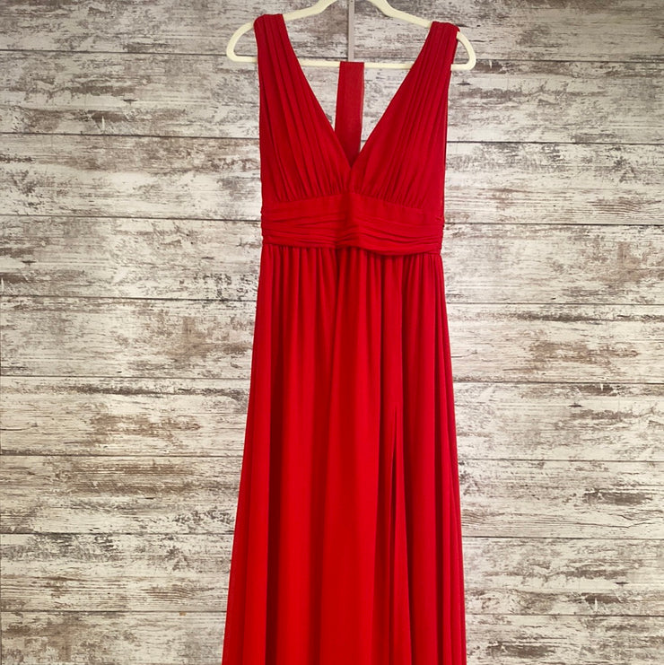 RED LONG EVENING GOWN