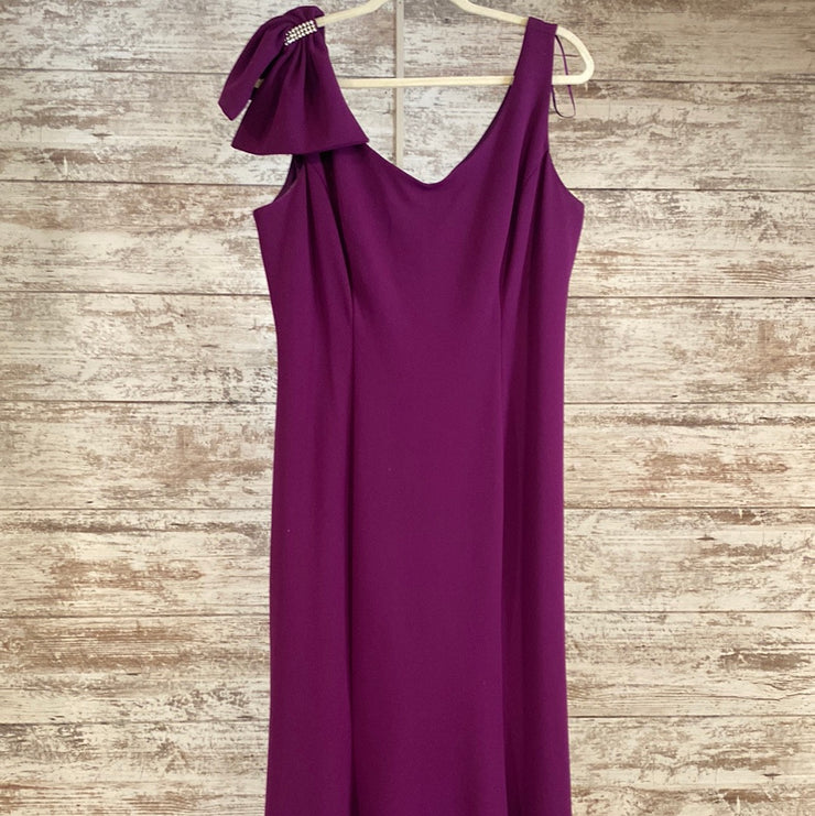 PURPLE LONG EVENING GOWN