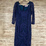 NAVY LONG EVENING GOWN