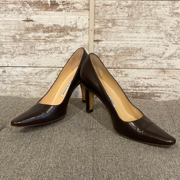 BROWN HEELS $695