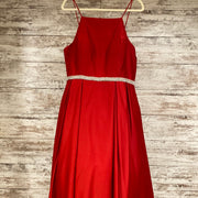 RED A LINE GOWN