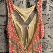 PINK SEQUIN LONG GOWN (NEW)