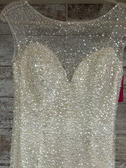 WHITE FULL SEQUIN WEDDING GOWN