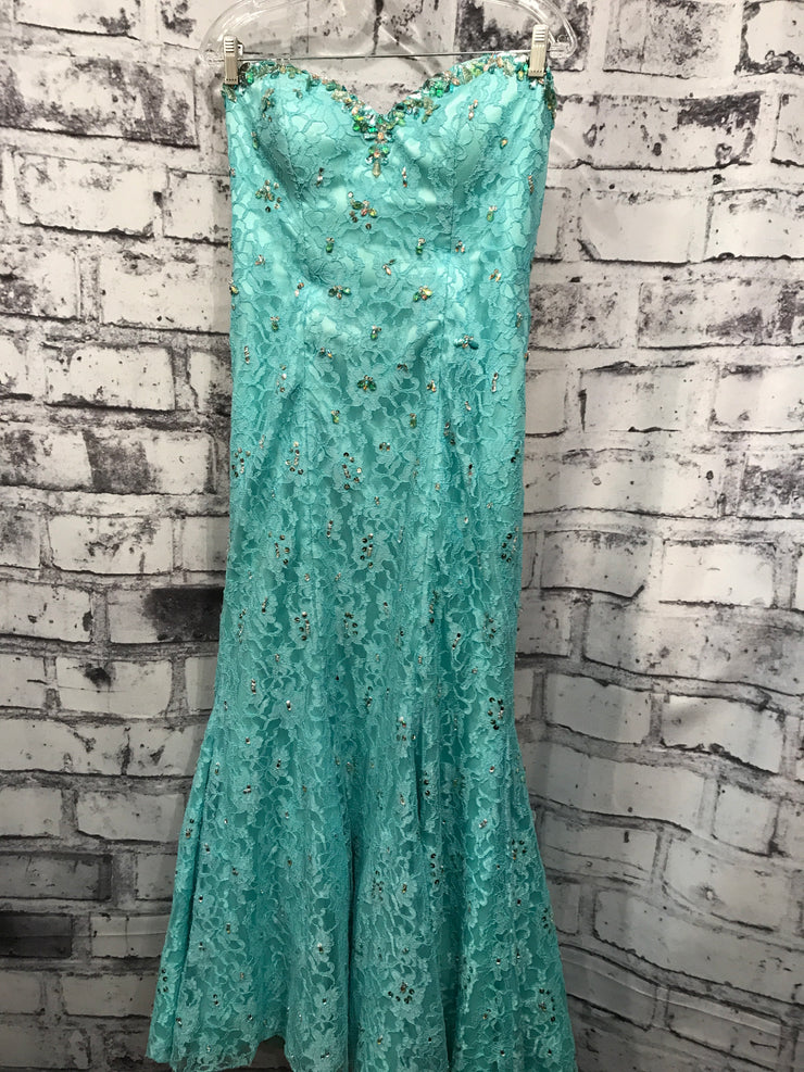 TURQUOISE MERMAID GOWN