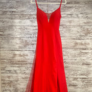 RED LONG EVENING GOWN