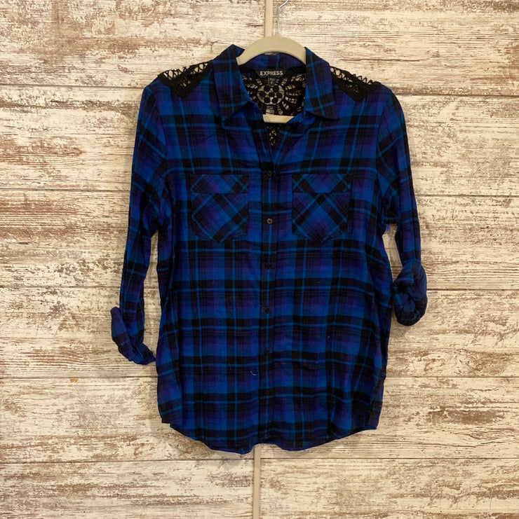 ROYAL BLUE/BLACK FLANNEL
