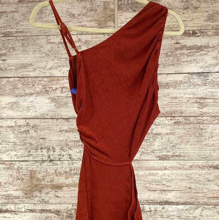 RUST COLORED LONG DRESS