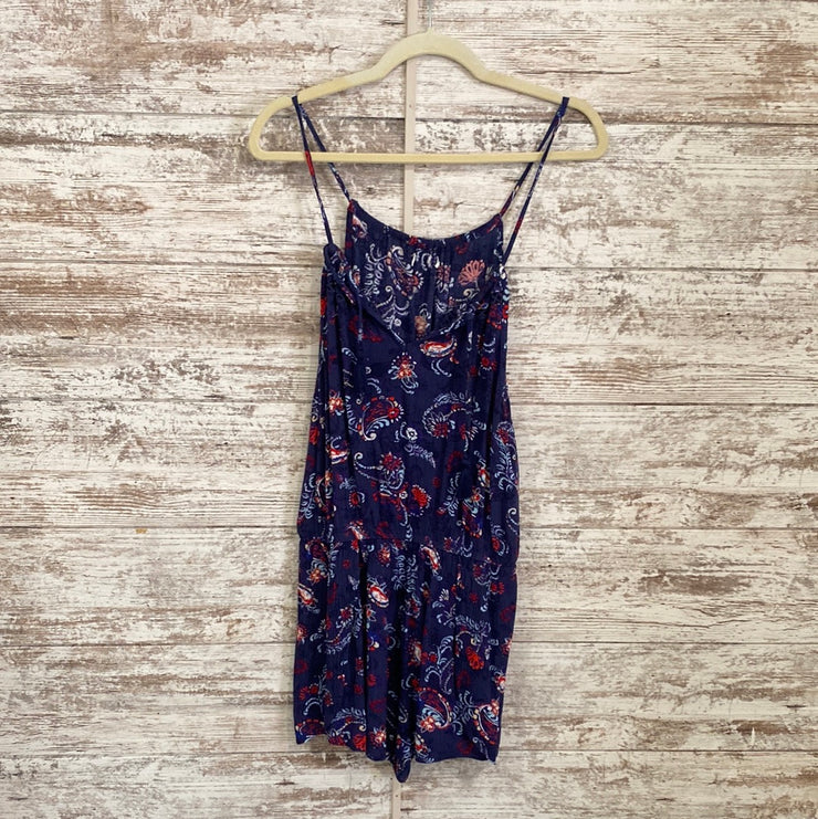 NAVY/FLORAL SHORT DRESS