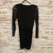 BLACK SPARKLY SHORT DRESS-NEW