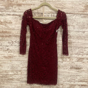 BURGUNDY SHORT DRESS