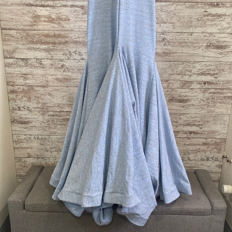 BLUE SPARKLY MERMAID GOWN(NEW)
