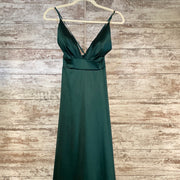 GREEN A LINE GOWN
