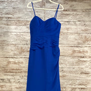 ROYAL BLUE LONG EVENING GOWN