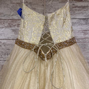GOLD/WHITE PRINCESS GOWN