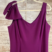 PURPLE LONG EVENING GOWN